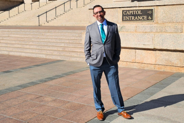 Gene Blankenship at state capitol