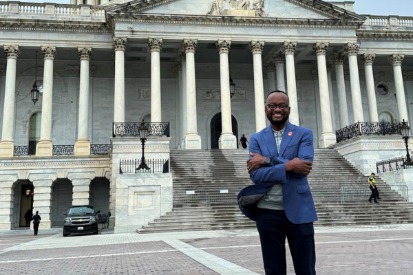 Anthony Tuggle in front of DC capitol