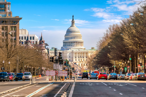 Street view of DC capitol