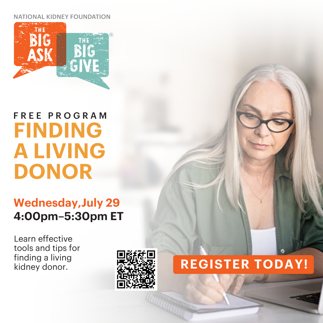 Big Ask Big Give Register Today Flyer with QR Code