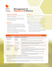 hepatitis professional dialysis kidney resources management