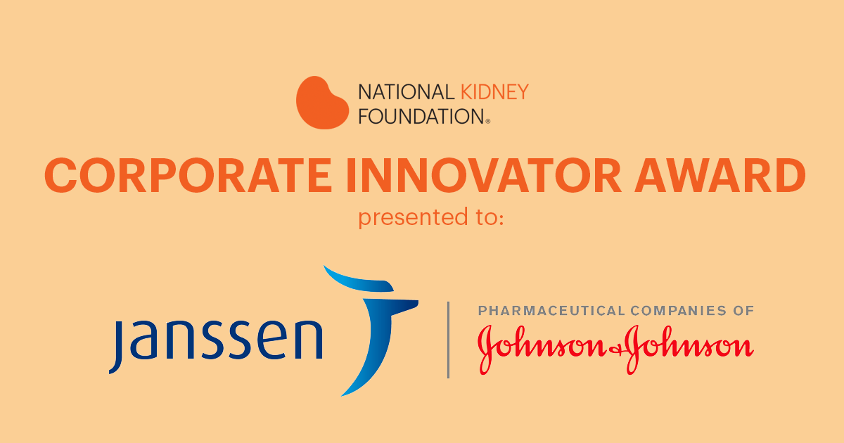 National Kidney Foundation Honors Janssen Pharmaceutical ...