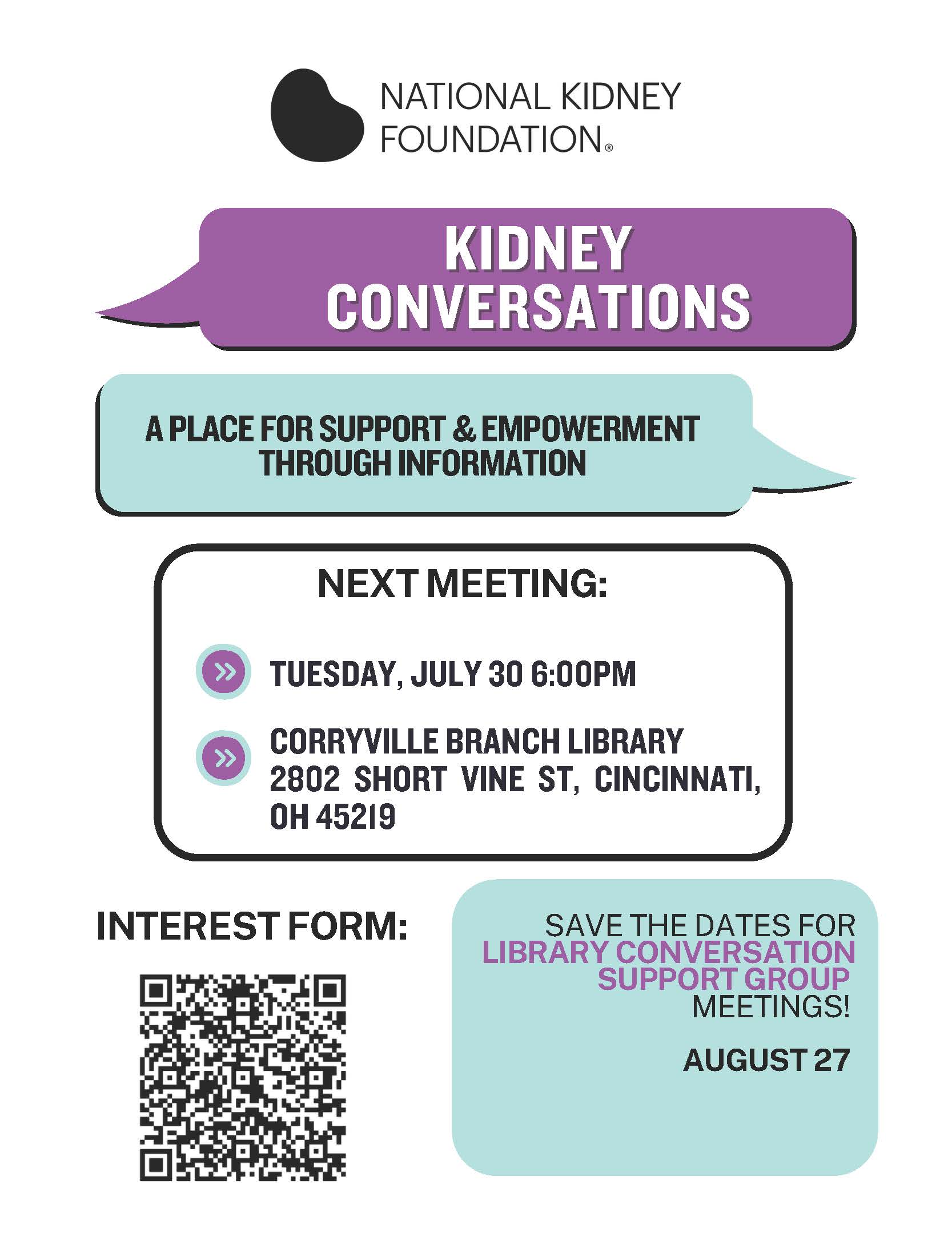 Kidney Conversations Flyer
