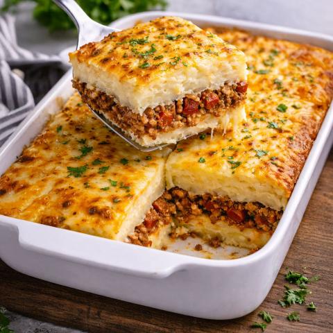 Puerto Rican Pastelón de Papa