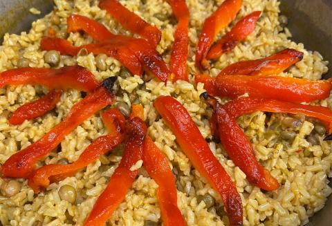 Arroz integral con gandules