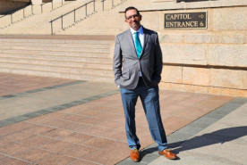 Gene Blankenship at state capitol