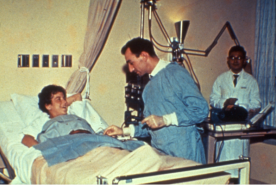 Young patient receiving care