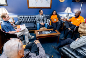 NKF advocates in congress person's office discussing kidney health