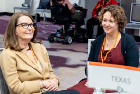 Two Texas advocates at Kidney Summit 2025