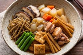 Japanese Nishime Simmered Veggie & Chicken Stew