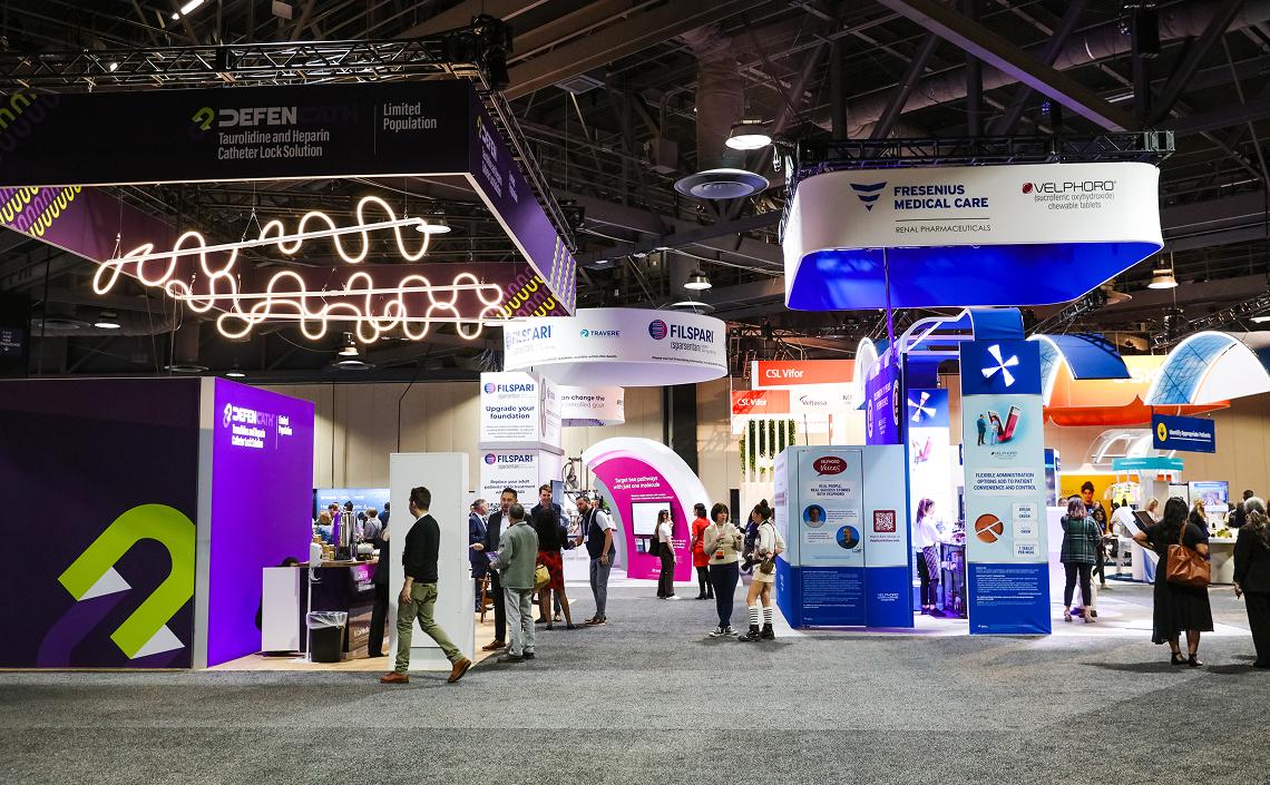 The exhibit hall at SCM