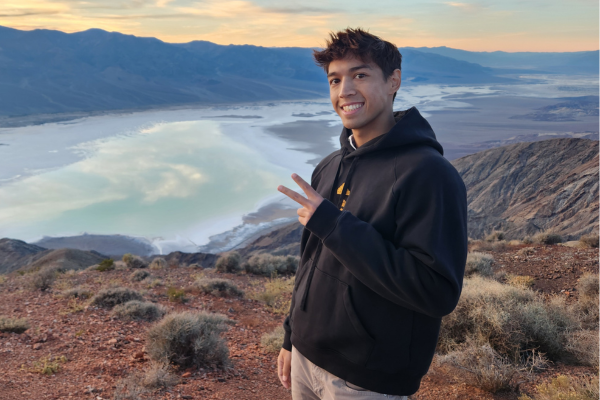 Justin Ballew on mountain top