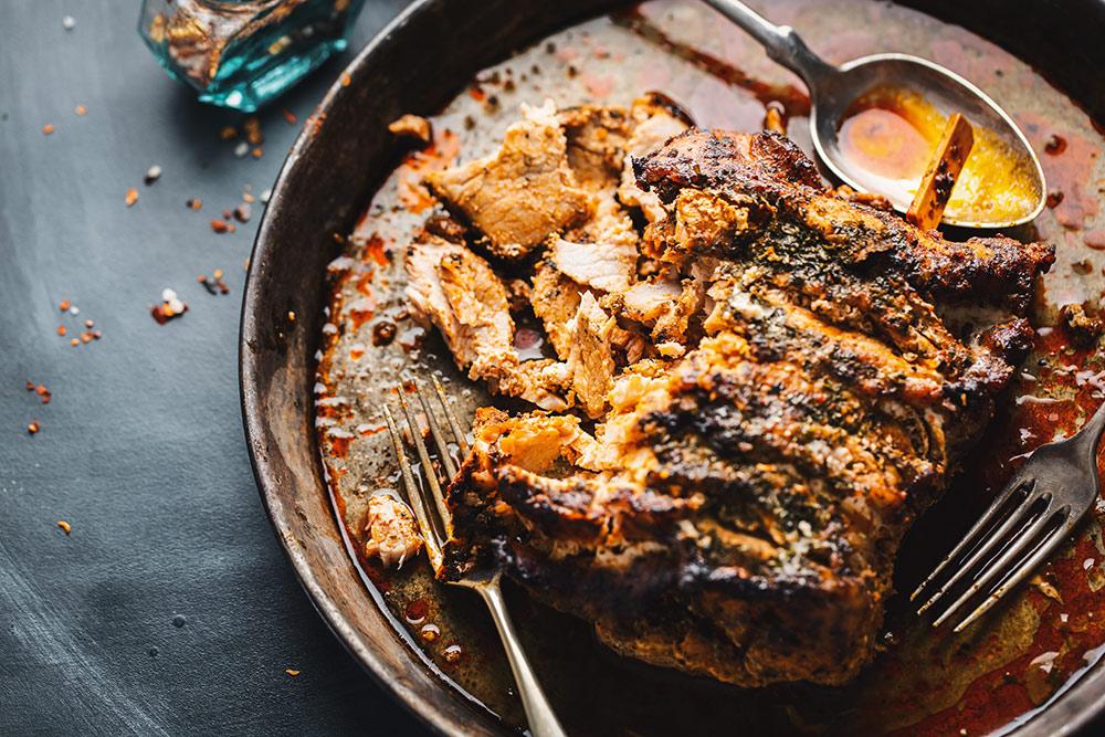 Baked Pork with Spices and Herbs