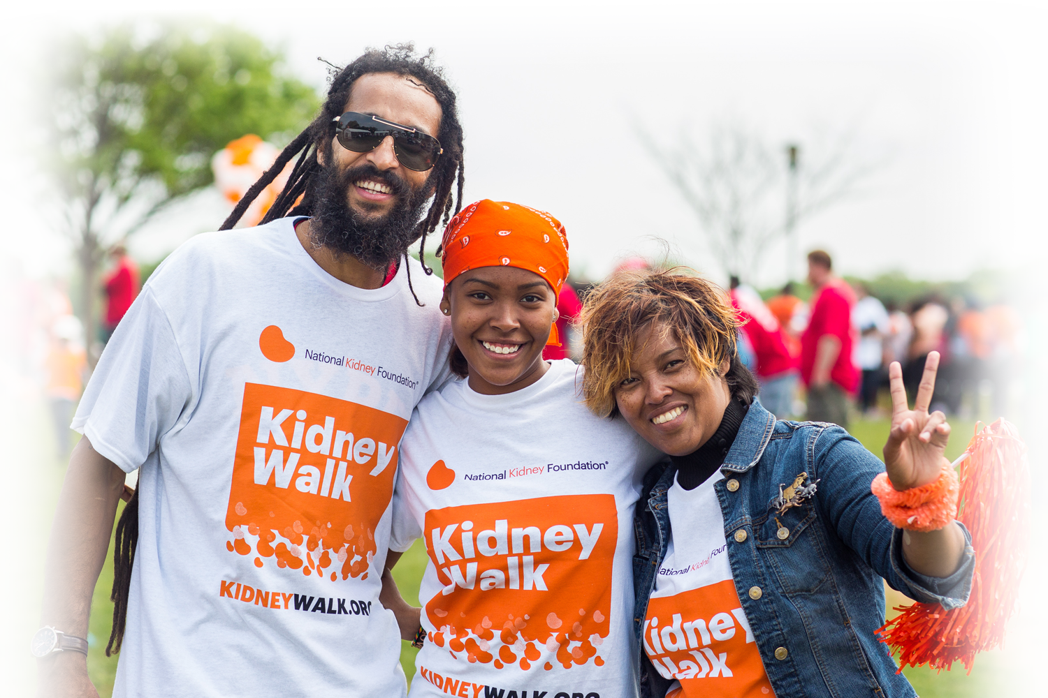 3 kidney walkers smiling